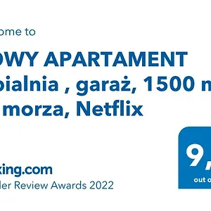 Nowy Sypialnia , Garaż, 1500 M Od Morza, Netflix Apartament